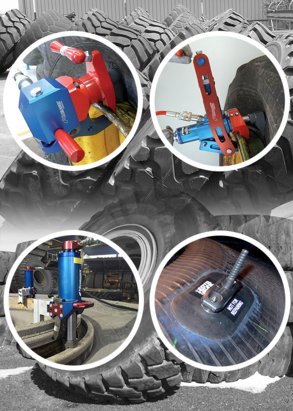 Earthmover- OTR manual and hydraulic bead breakers